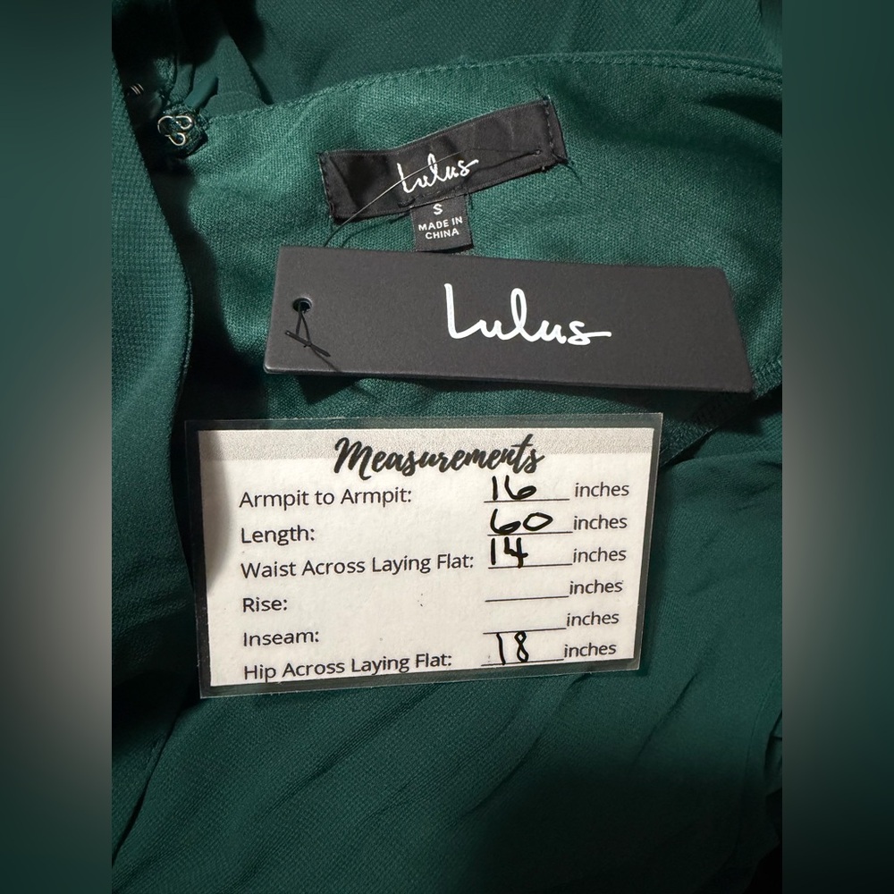 Lulus NWT “Sincerely Exquisite” Emerald Green Short Sleeve Tiered Maxi Dress - Picture 5 of 12